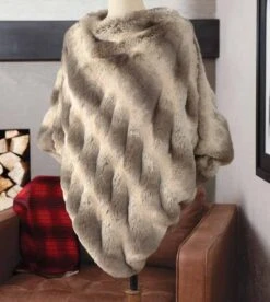 Lucerne Faux Fur Poncho