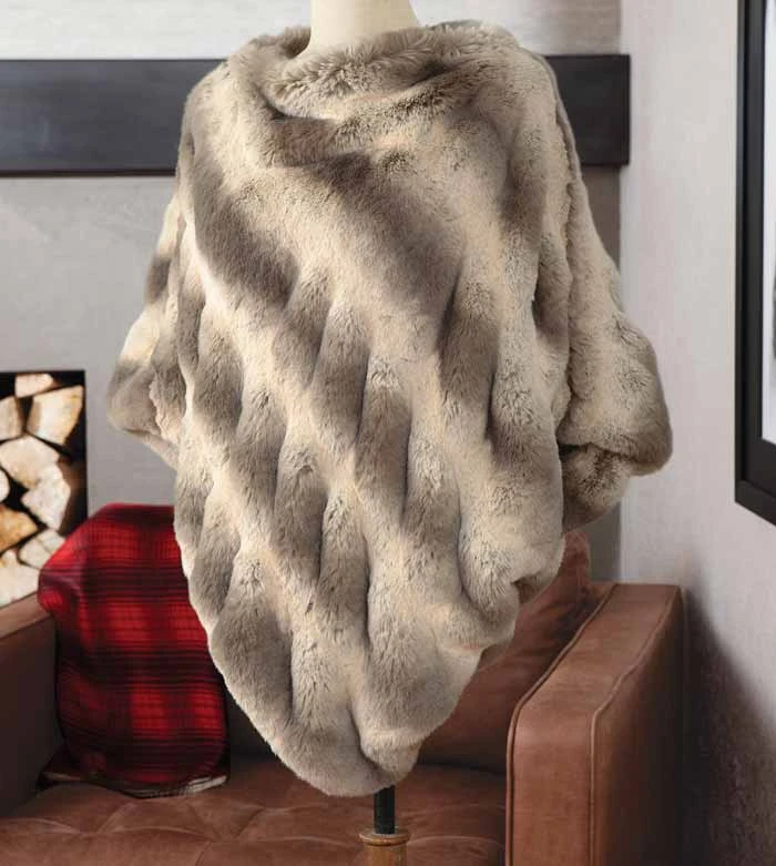 Lucerne Faux Fur Poncho 3 Lucerne Faux Fur Poncho