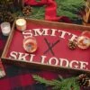 Personalized Ski Lodge Tray -Gift Shop 14775 Personalized Ski Lodge Tray P
