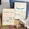 Customized Birth Announcement Board -Gift Shop 15107 15108 Customized Birth Announcement Board P