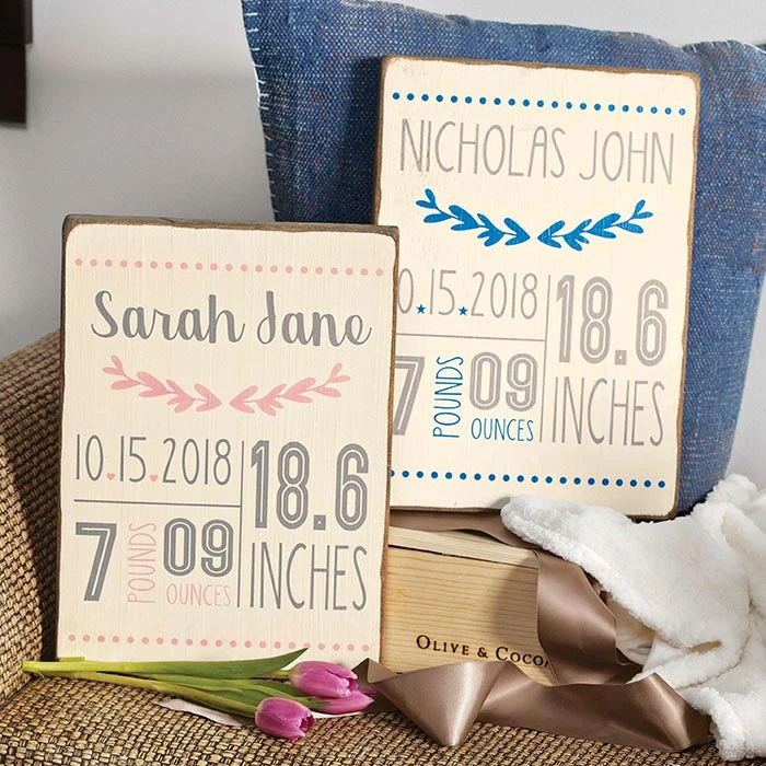Customized Birth Announcement Board 3 Customized Birth Announcement Board