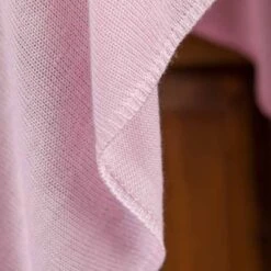Pink Bamboo Poncho -Gift Shop 18384 Pink Bamboo Poncho detail B P