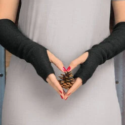 Alpaca & Silk Fingerless Gloves