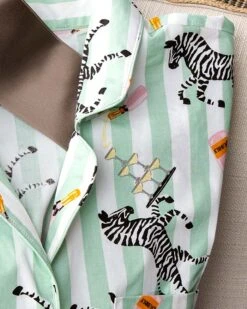 Party Zebra Short Pajamas -Gift Shop 21272 21273 21274 Party Zebra Short Pajamas ALT 02 P