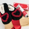 Midnight Heart Slippers & Lotion -Gift Shop 22323 22324 Midnight Heart Slippers And Lotion P