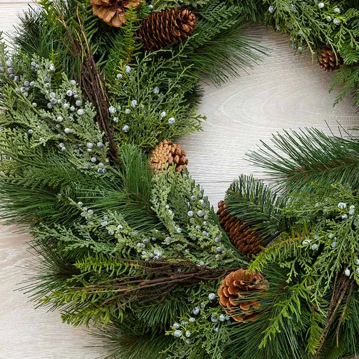 Evergreen Juniper Wreath 4 Evergreen Juniper Wreath - Image 2