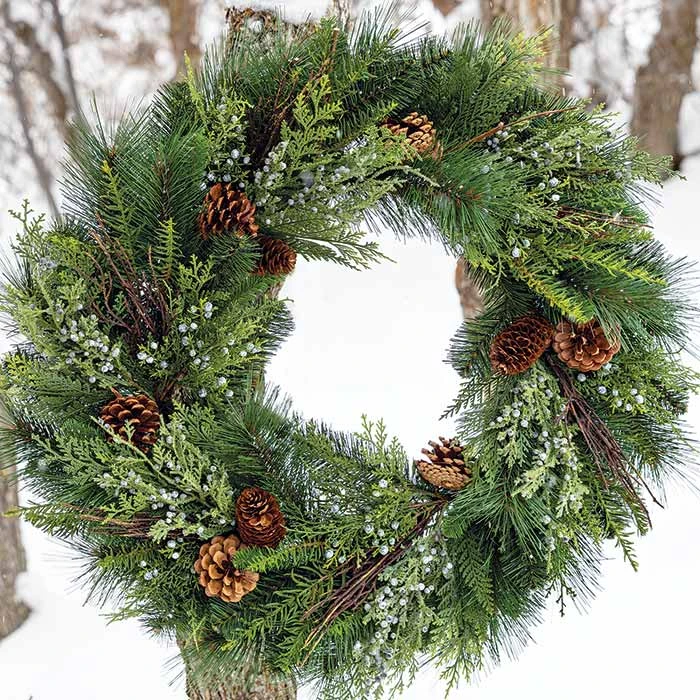 Evergreen Juniper Wreath 3 Evergreen Juniper Wreath