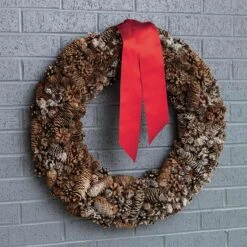 Snowy Pinecone Wreath