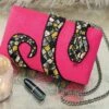 Magenta Serpentine Clutch