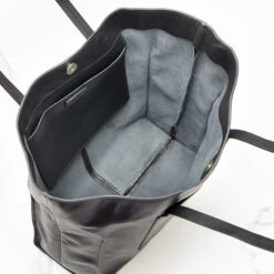 Obsidian Leather Tote -Gift Shop 28871 Obsidian Leather Tote ALT 05 P