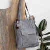 Distressed Pewter Tote