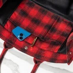 Après Ski Flannel Tote 9 Après Ski Flannel Tote -Gift Shop 28892 Apres Ski Flannel Tote ALT 03 P