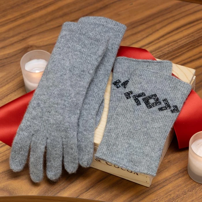 Jeweled Cashmere Gloves & Cuffs 5 Jeweled Cashmere Gloves & Cuffs - Image 3