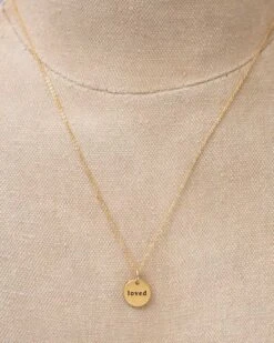 Gift Shop -Gift Shop 4905 Loved Circle Necklace ALT 01 P