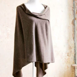 Chestnut Cashmere Poncho