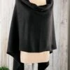 Black Cashmere Poncho