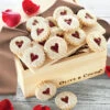 Heart Windowpane Cookies -Gift Shop 6658 Heart Window Pane Cookies fawn P
